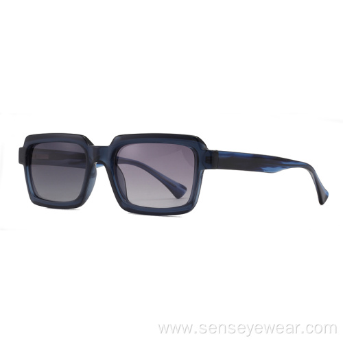 Square Design UV400 Injection Acetate Polarized Sunglasses